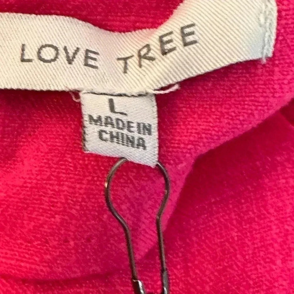 Love Tree NWT! Hot Pink Skort Size Large Lace Up - Picture 4 of 9